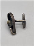 Single Jules Brenner Modernist Sterling Silver Cuff Link