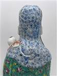 Famille Rose Fu Lu Shou Star god of Prosperity Figurine
