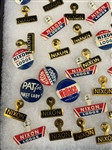 Group of Political Badges and Pins