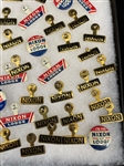 Group of Political Badges and Pins
