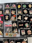 (3) Trays of Cleveland Indians Pins: Jacob's Field, All Star Game, More