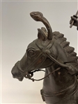 King Taksin Spelter Sculpture on Horseback 