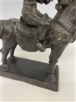 King Taksin Spelter Sculpture on Horseback 