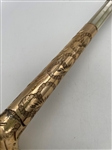 Gold Plate and Mother of Pearl Umbrella Handle 