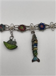 China Wire Enameled Bracelet With Charms