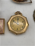 (4) Ladies Gold Filled Pendant/Brooch Watches