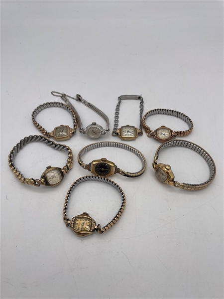 (8) Gold Filled Ladies Watches