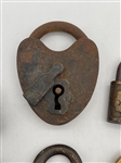 (6) Antique Brass Locks