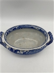 Spode Blue and White Transferware Small Handled Tureen c1810