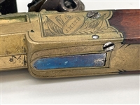 Cased Set of Early 19th Century English Flint Boxlock Pocket Pistols Complete Set