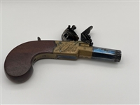 Cased Set of Early 19th Century English Flint Boxlock Pocket Pistols Complete Set