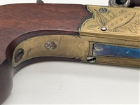 Cased Set of Early 19th Century English Flint Boxlock Pocket Pistols Complete Set