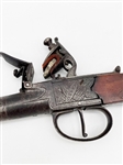 British Boxlock Flint Pistol With Bayonet