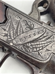 British Boxlock Flint Pistol With Bayonet