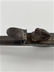British Boxlock Flint Pistol With Bayonet