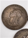 (5) 1907 So Called Dollar Jamestown Tercentennial Exposition Bronze Tokens (#402)