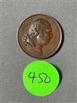 1817 France Louis XVIII Bronze Medal by F. Andrieu (#450)