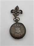 Sterling Brooch Watch With Fleur De Lis English Hallmark (#509)