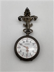 Sterling Brooch Watch With Fleur De Lis English Hallmark (#509)