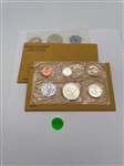 (2) 1960 United States Mint Proof Sets in Opened Envelopes (#513)
