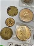 (57) Large Group of United States Presidents Tokens and Medals (#531)
