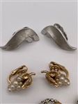 (4) Pairs Crown Trifari Earrings