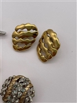 (4) Pairs Crown Trifari Earrings