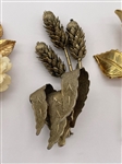 (3) Floral Brooches, One With Reticulation
