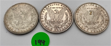 1880-P, 1881-S, and 1882-P Morgan Silver Dollar Lot (144)