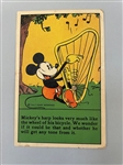 Mickey Mouse Disney Advertising Card