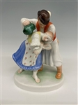 Herend Hungary Figurine "Man and Woman Washing Hair"