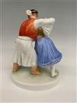 Herend Hungary Figurine Man and Woman Washing Hair