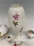 Group of Herend Porcelain Vases and Others