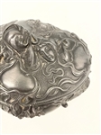 Art Nouveau Metal Lidded Dresser Jar