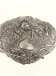 Art Nouveau Metal Lidded Dresser Jar