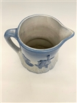 Blue and White Stoneware Pitcher
