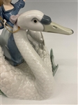 Lladro Swan and the Princess Figurine