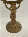Victorian Brass Dressing Figural Mirror