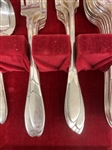 Oneida Community Lady Hamilton Silver Plate Flatware Set Service for 6