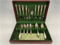 William Rogers A1 Plus Silver Plate Flatware Set With Case