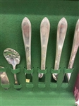 William Rogers A1 Plus Silver Plate Flatware Set With Case