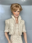Diana Princess of Wales Franklin Mint Doll New in Box