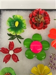 (15) Unsigned Flower Costume Jewelry Brooches