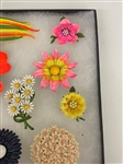 (15) Unsigned Flower Costume Jewelry Brooches