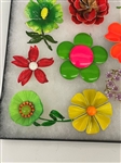 (15) Unsigned Flower Costume Jewelry Brooches
