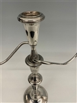 Pair of Reed and Barton Weighted Sterling Silver Convertible Candelabras