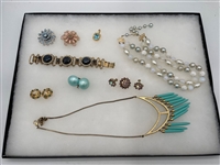Nice Group of Vintage Costume Jewelry: Kramer, Marvella, Coro, Weiss, Others