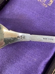 Gorham Sterling Silver Medallion Pastry Fork and Master Butter Knife in Display Case