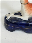 Vintage Staffordshire Greyhound Inkwell Pen holder and Figurines