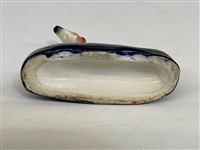 Vintage Staffordshire Greyhound Inkwell Pen holder and Figurines